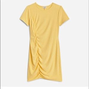 AVLN Studio NWOT  yellow ribbed midi dress Small